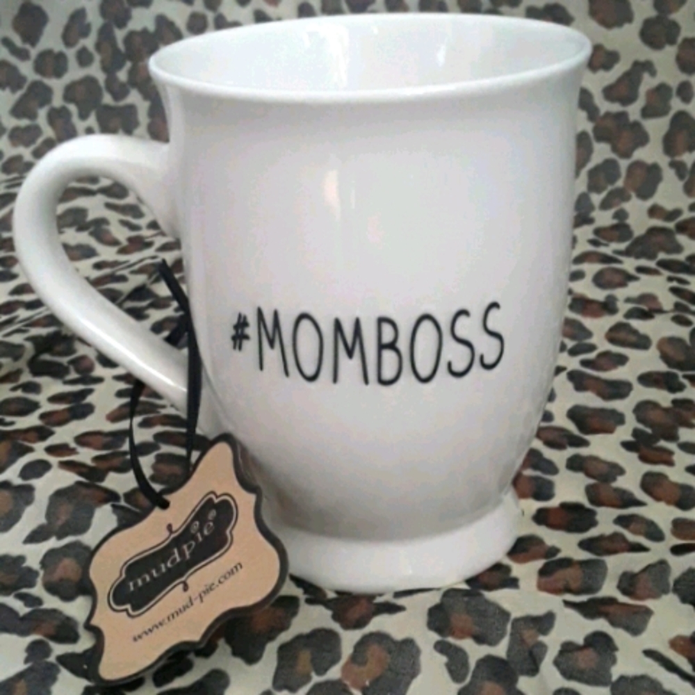 NWT  Mudd Pie Mom Boss Eyelash Mug Cup
